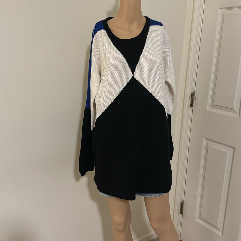 CALVIN KLEIN Women’s ColorBlock Sweater Dress Size Large